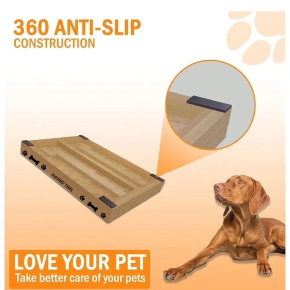 Dog Scratch‎ Pad For Nails With Treat Compartment And Extra Filing Paper New
